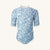 Mädchen Uv Badeanzug Palma Florence - Hellblaue Blumen