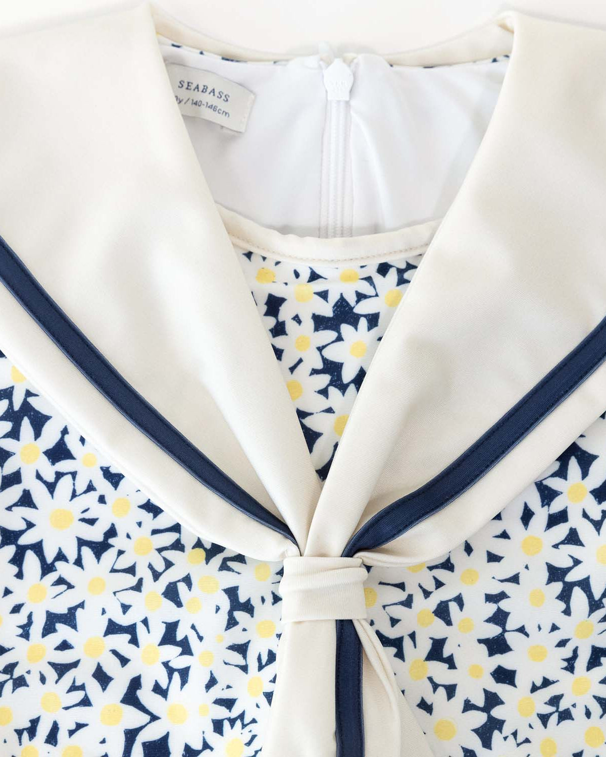 Mädchen UV-Badeanzug Sailor Palermo - dunkelblau daisy