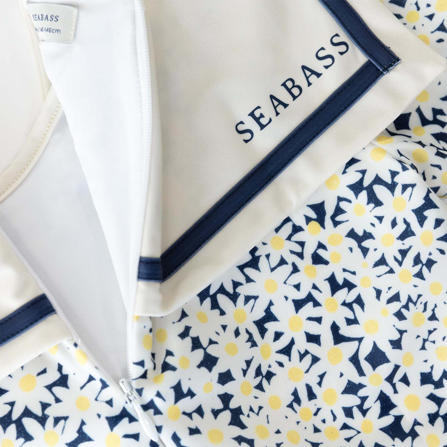 Mädchen UV-Badeanzug Sailor Palermo - dunkelblau daisy