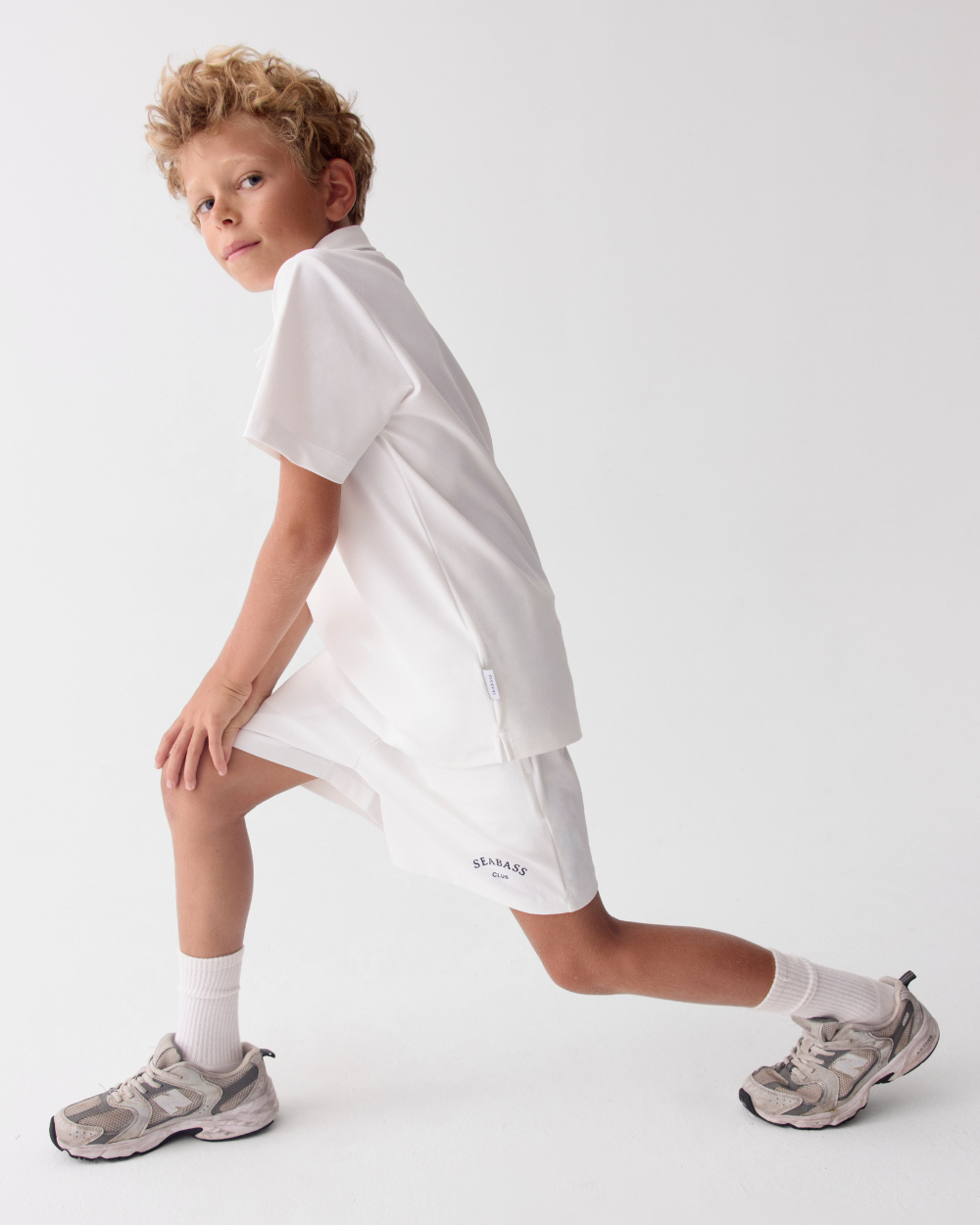 Kinder-UV-Aktivshorts, Weiß