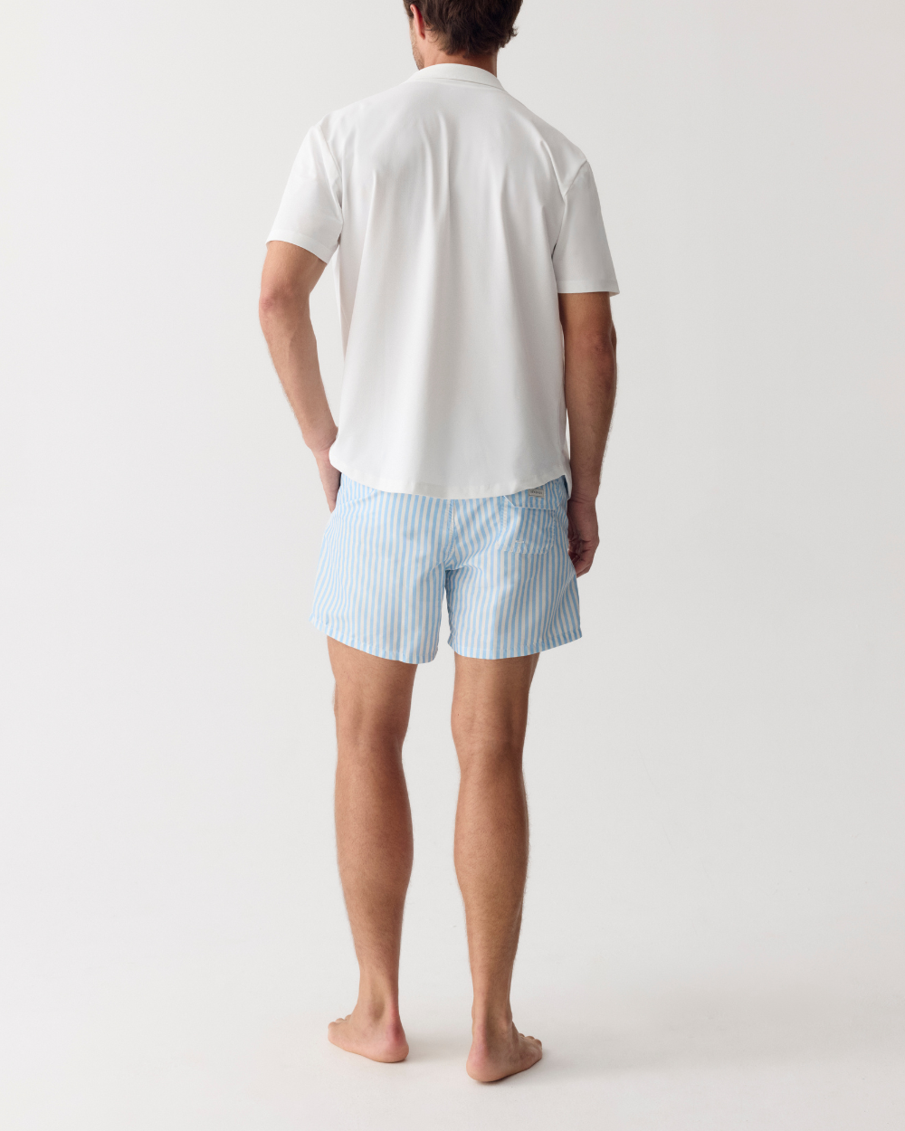 Männer UV Badeshort Forte dei Marmi - Blaue Streifen