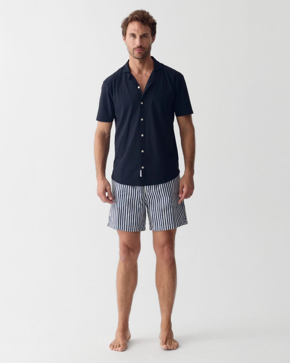 Männer UV Hemd Kurzarm mit UV-Schutz - Marineblau