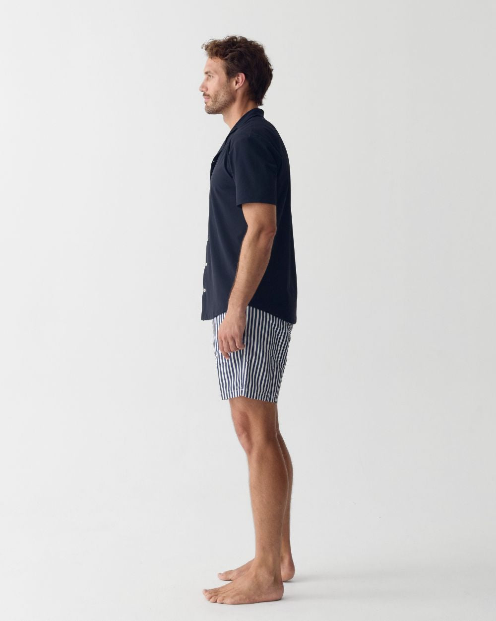 Männer UV Hemd Kurzarm mit UV-Schutz - Marineblau
