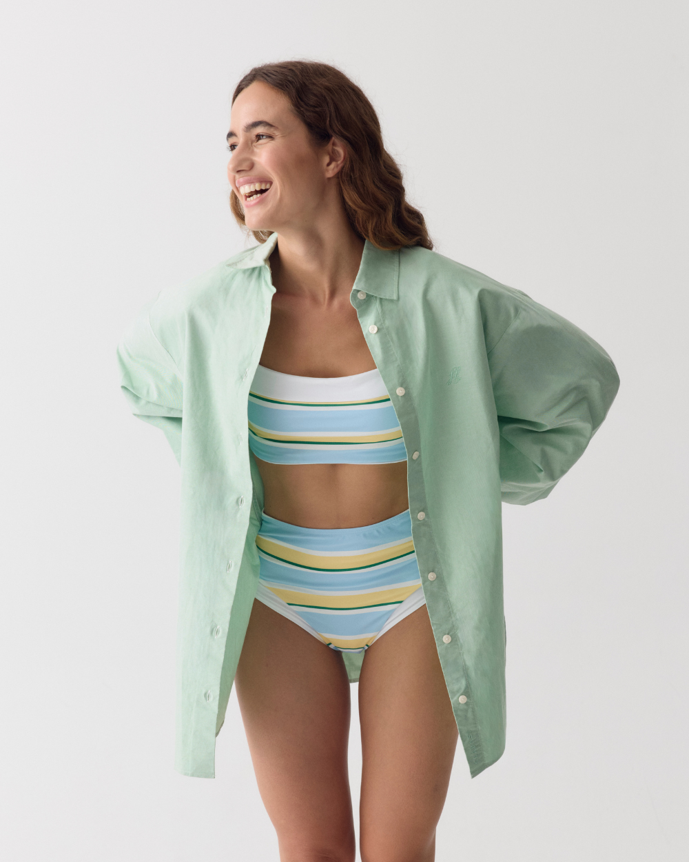 Damen UV-Oversize-Shirt Soleil Buttergelb