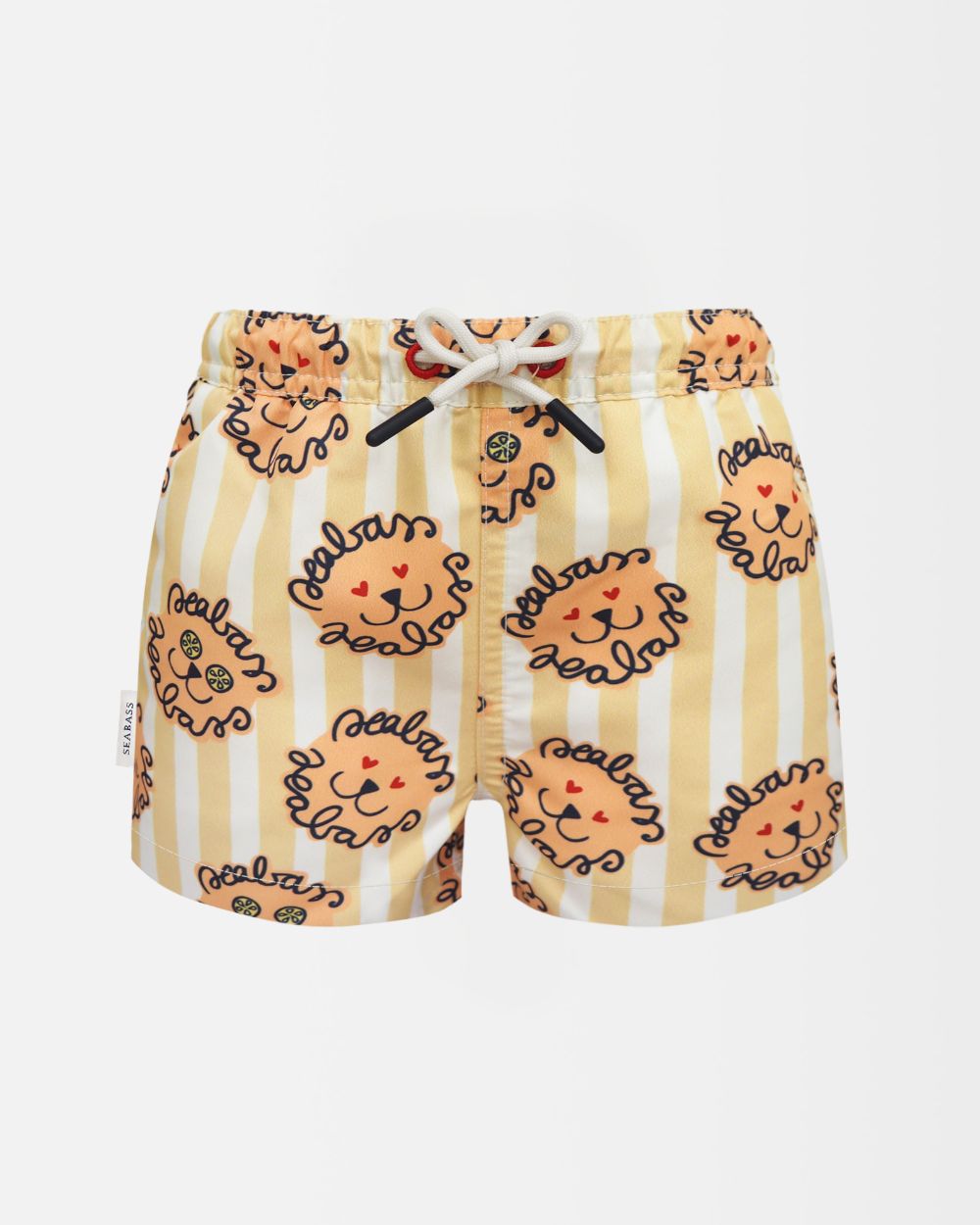 Jungs UV Badeshort Leone - Löwe Gelbe Streifen