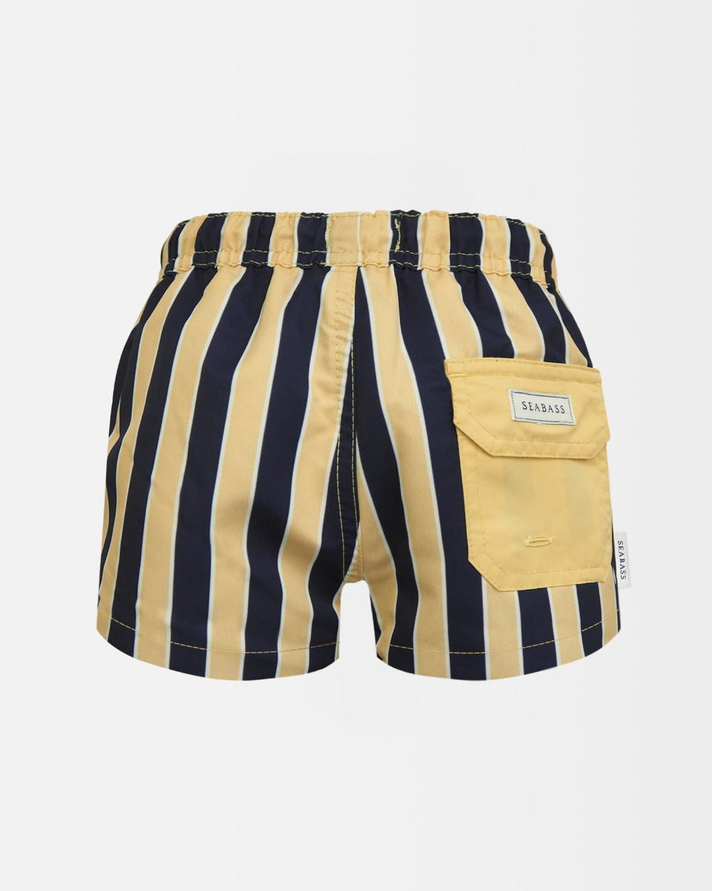 Jungs UV Badeshort Sorrento - Blau Gelb Gestreift