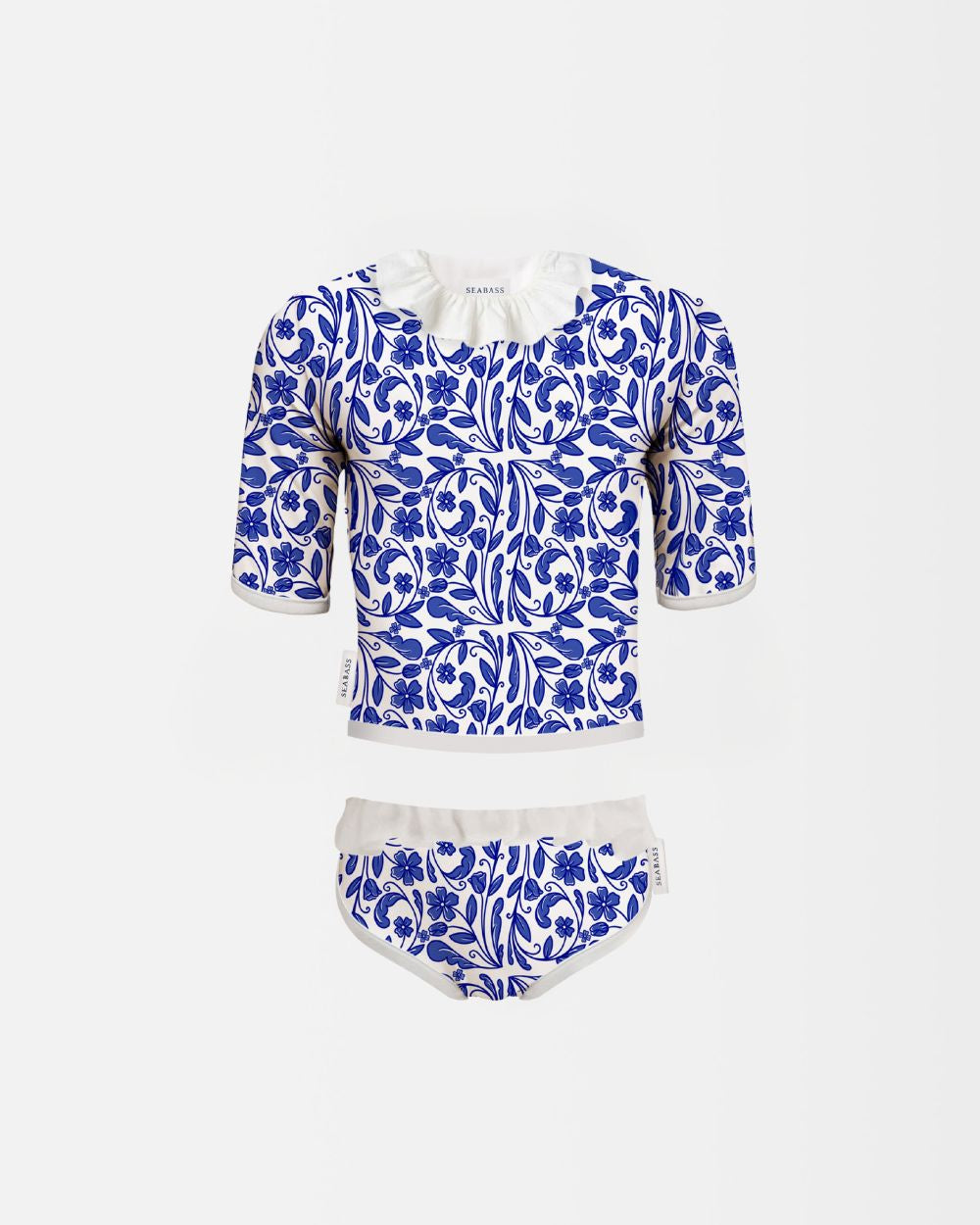 Mädchen UV Zweiteiler Badeanzug Ruffle Positano