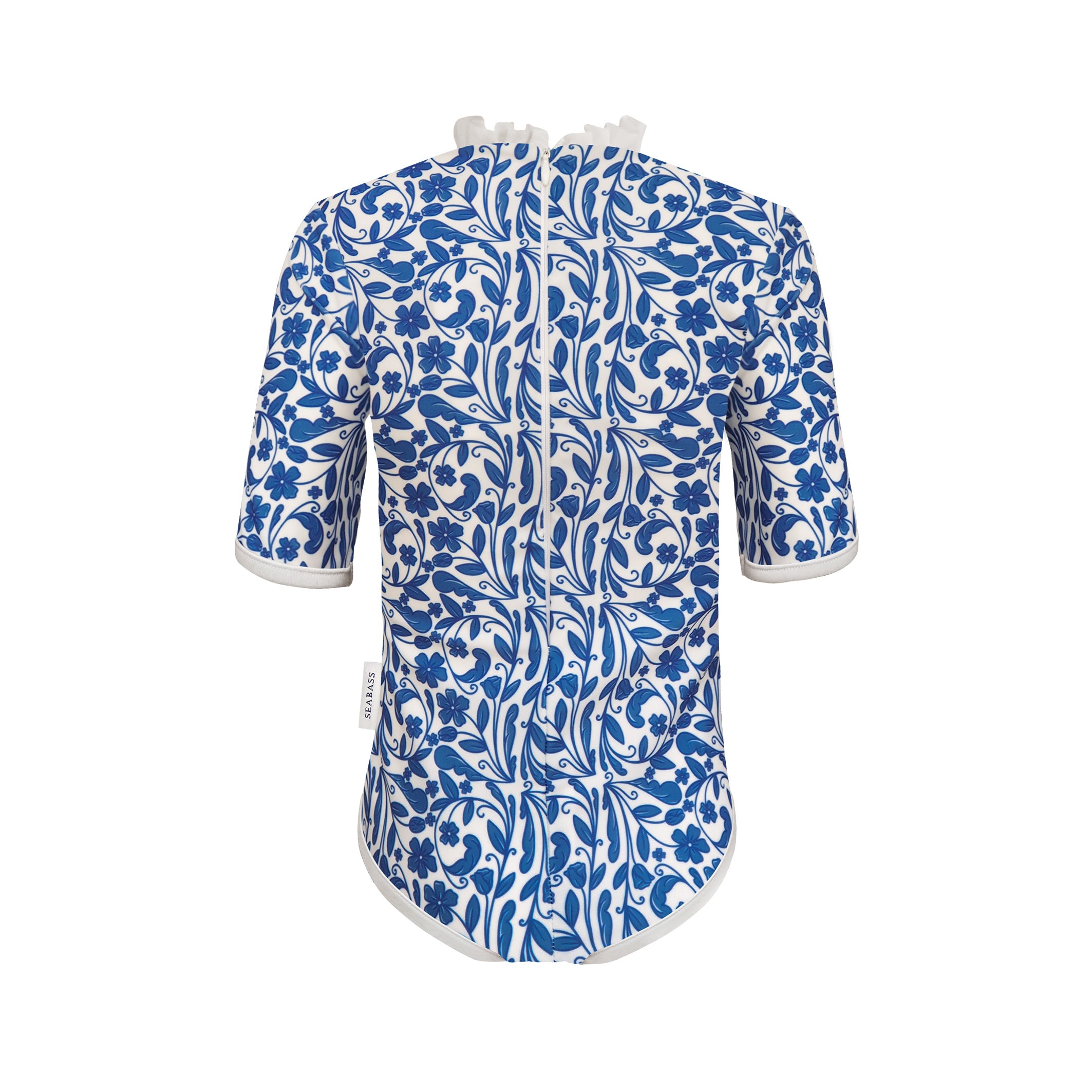 Mädchen UV Badeanzug Ruffle Positano - Blau