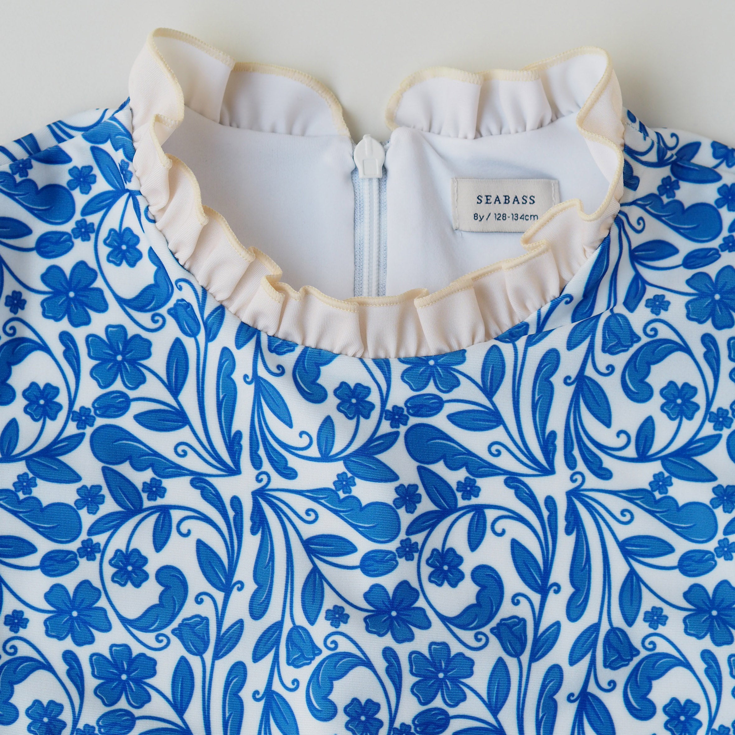 Mädchen UV Badeanzug Ruffle Positano - Blau