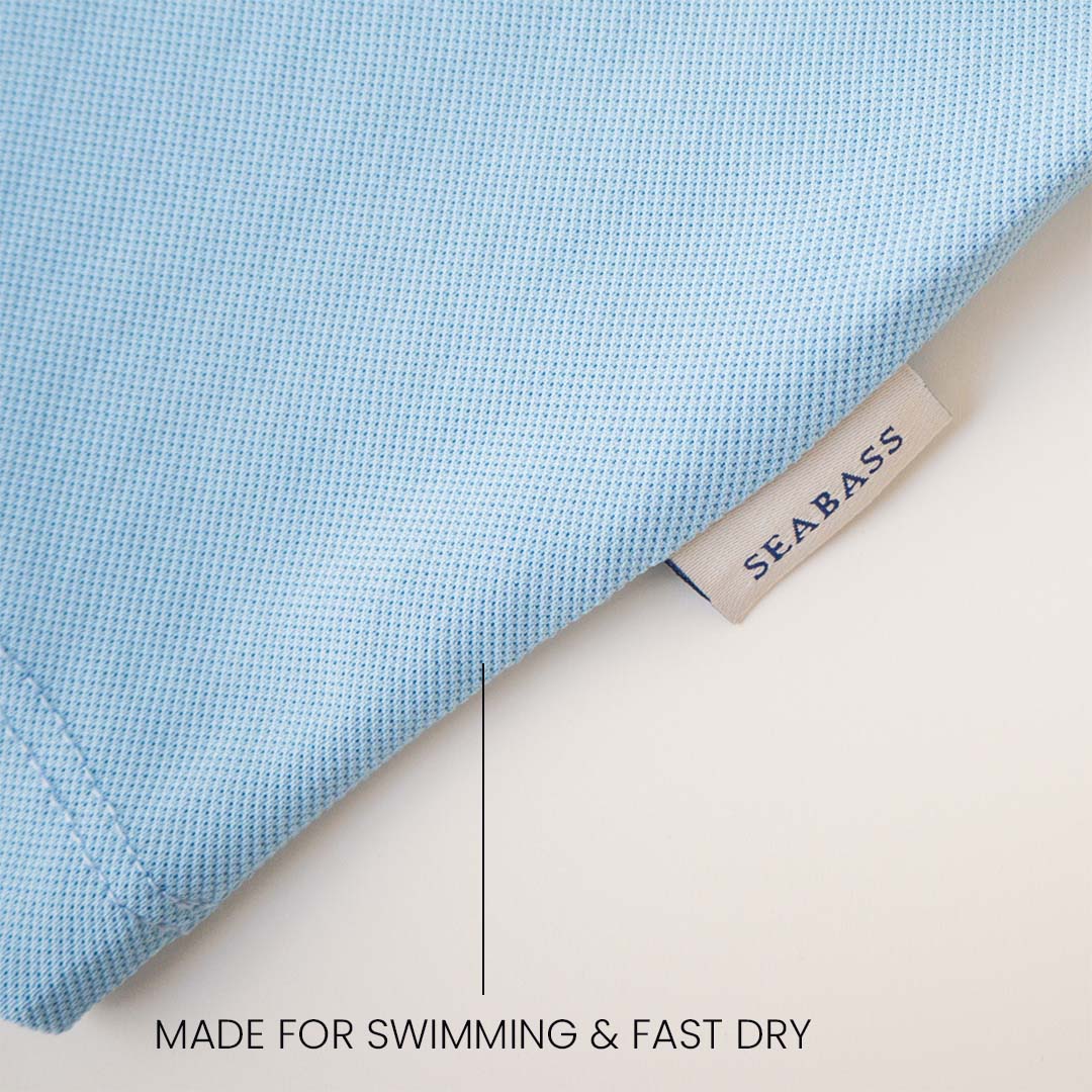 Jungs UV Polo Shirt Hellblau