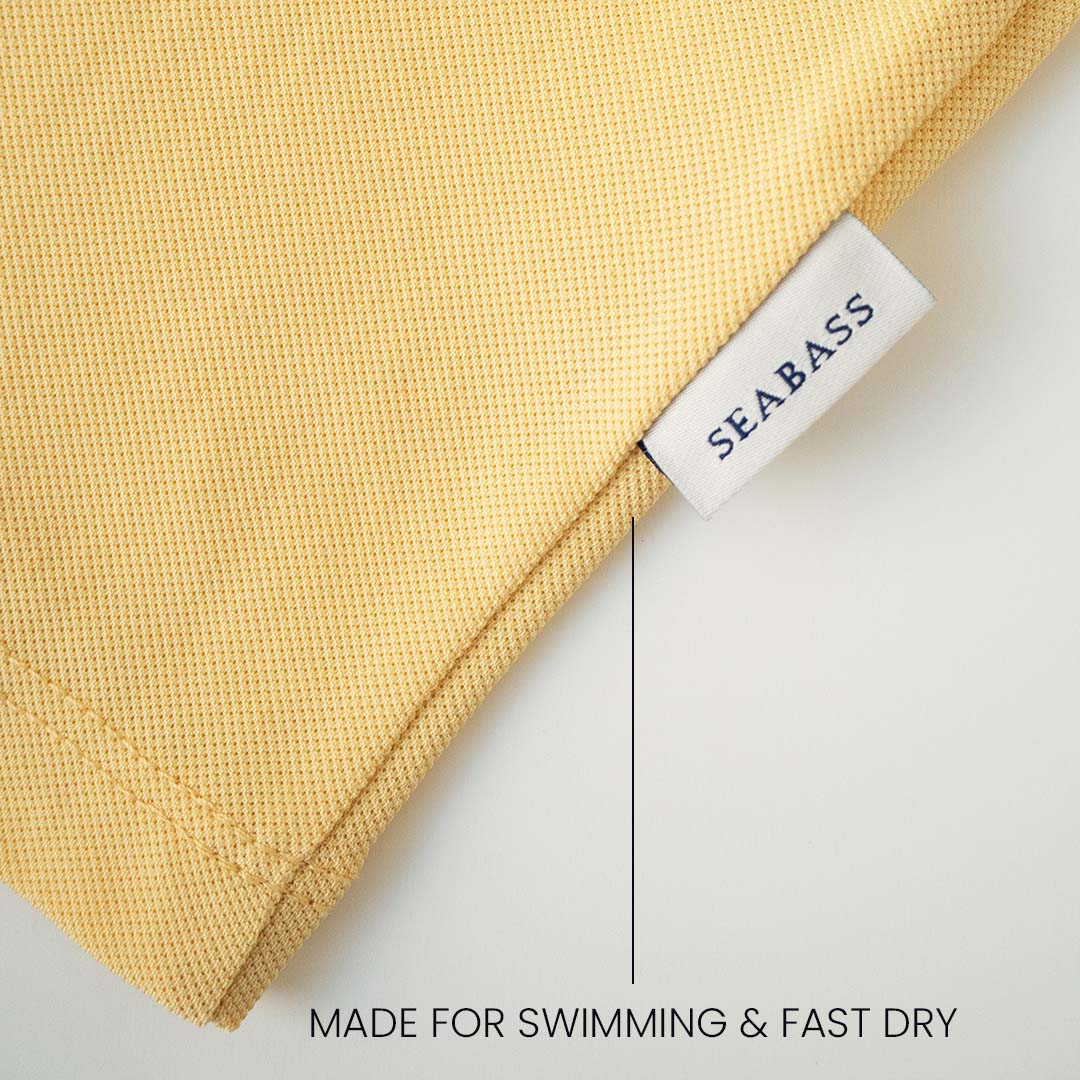 Jungs UV Polo Shirt Weiches Gelb