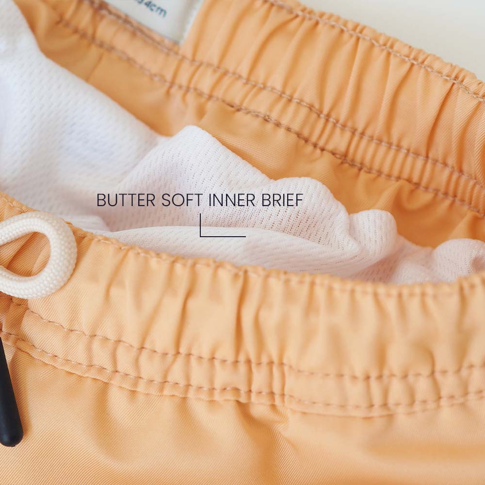 Jungs UV Badeshort Cantaloupe - einfarbig