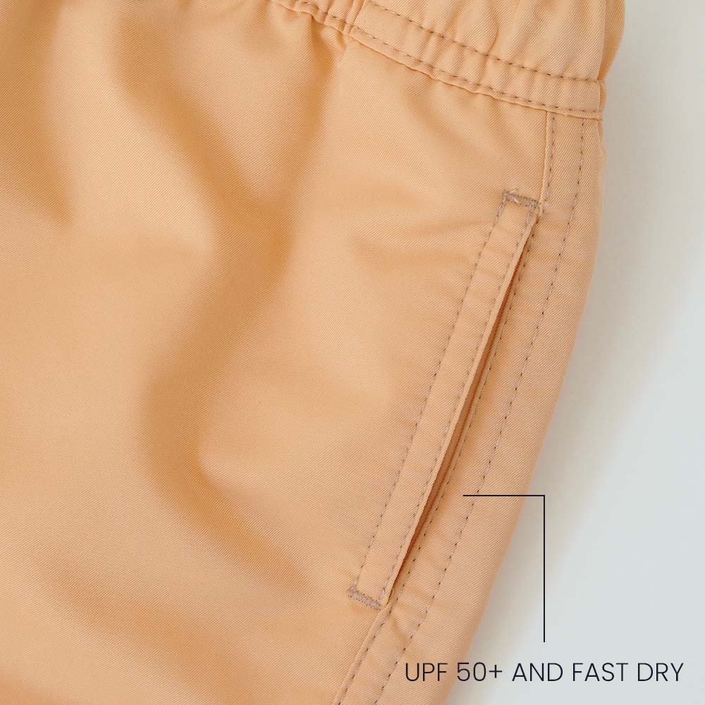 Jungs UV Badeshort Cantaloupe - einfarbig