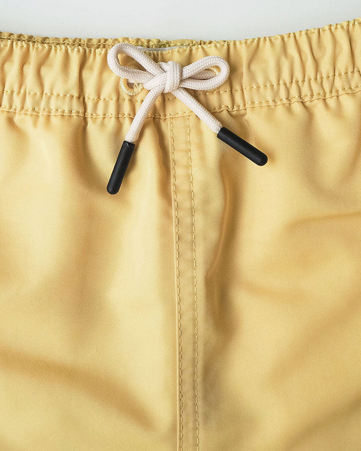Männer UV Badeshort Weiches Gelb - einfarbig
