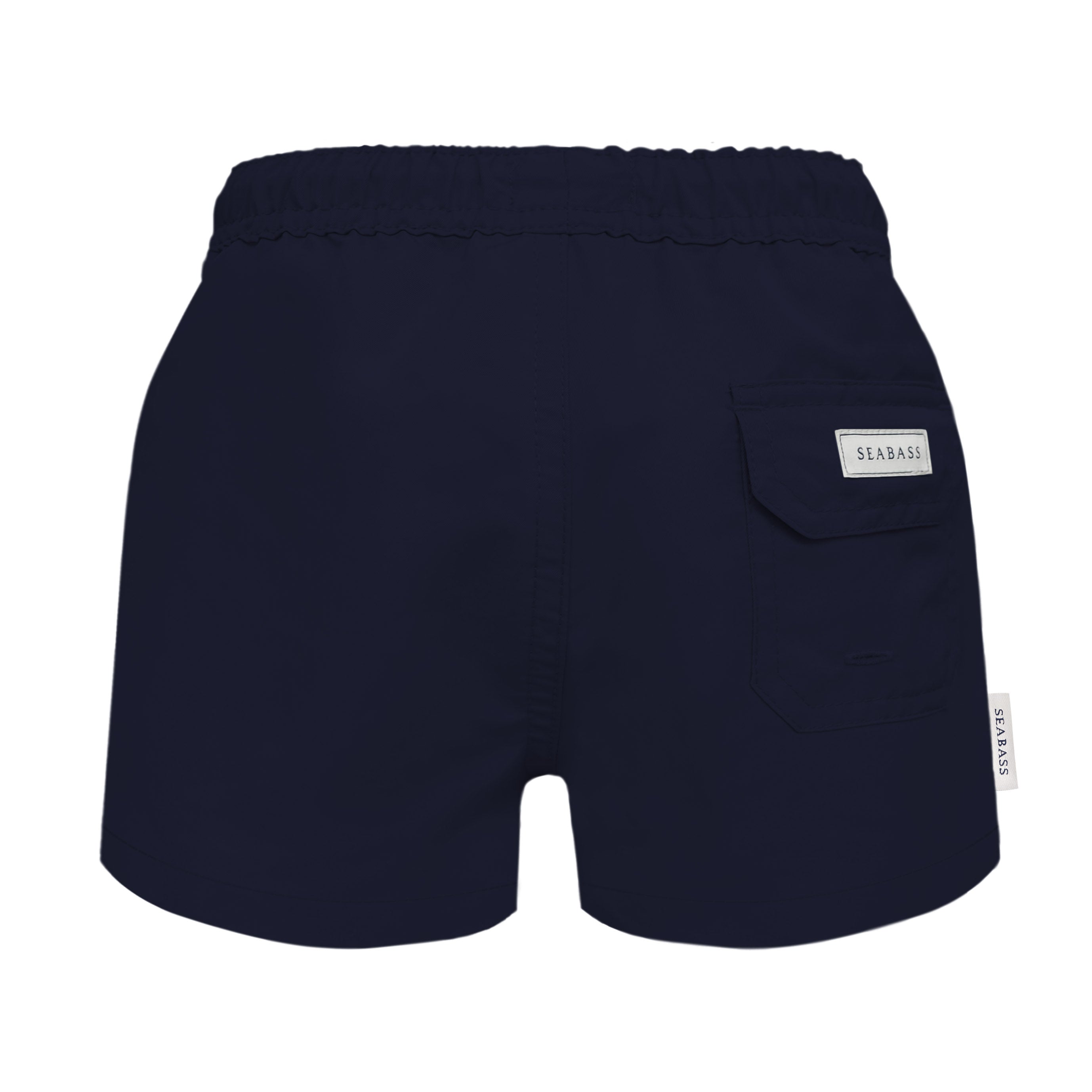Männer UV Badeshort Marineblau - einfarbig