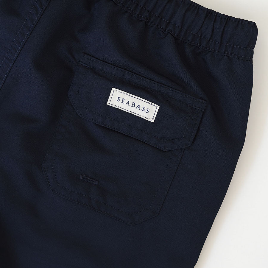 Männer UV Badeshort Marineblau - einfarbig