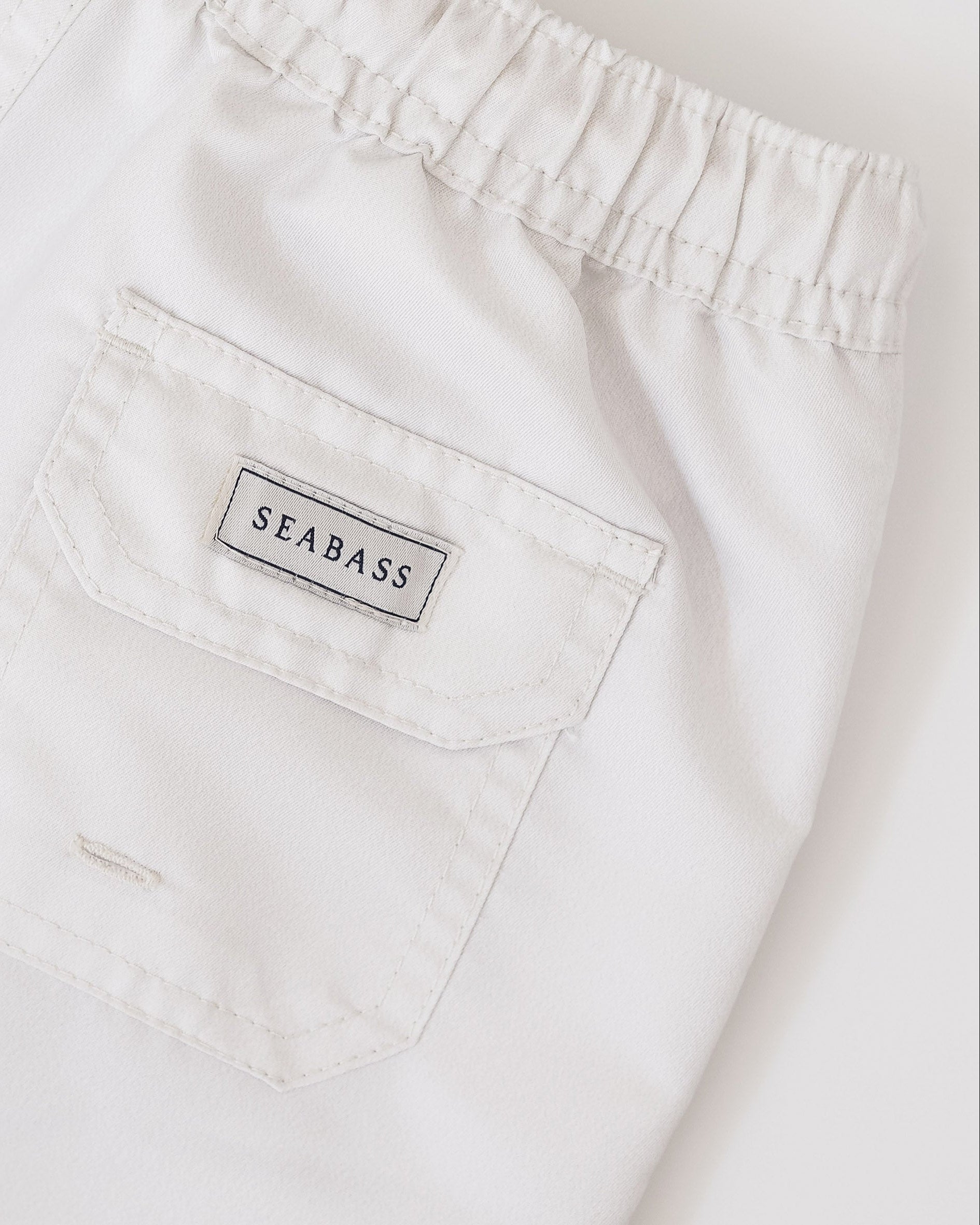 Männer UV Badeshort Weiß - einfarbig