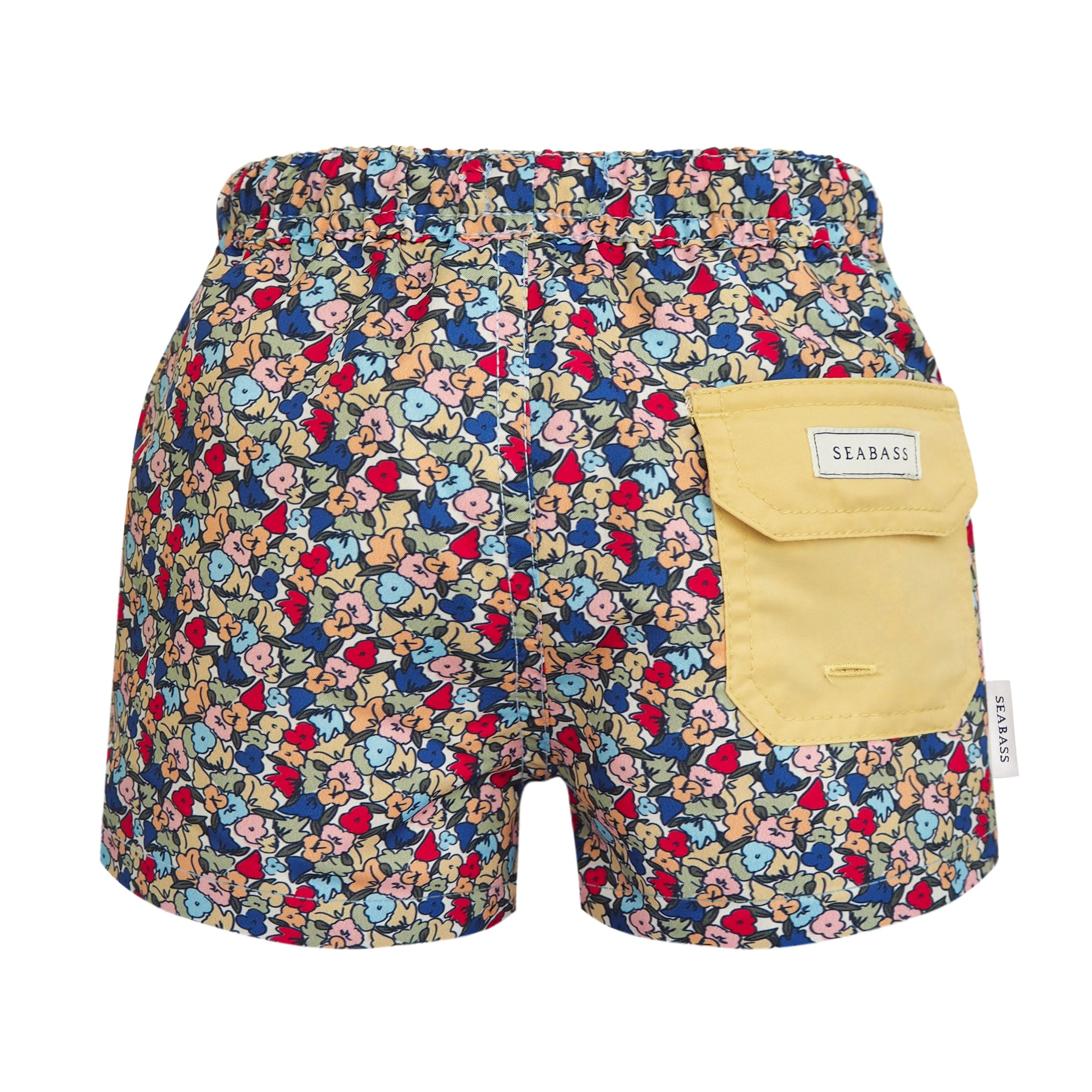 Jungs UV Badeshort Valencia - mehrfarbige Blumen