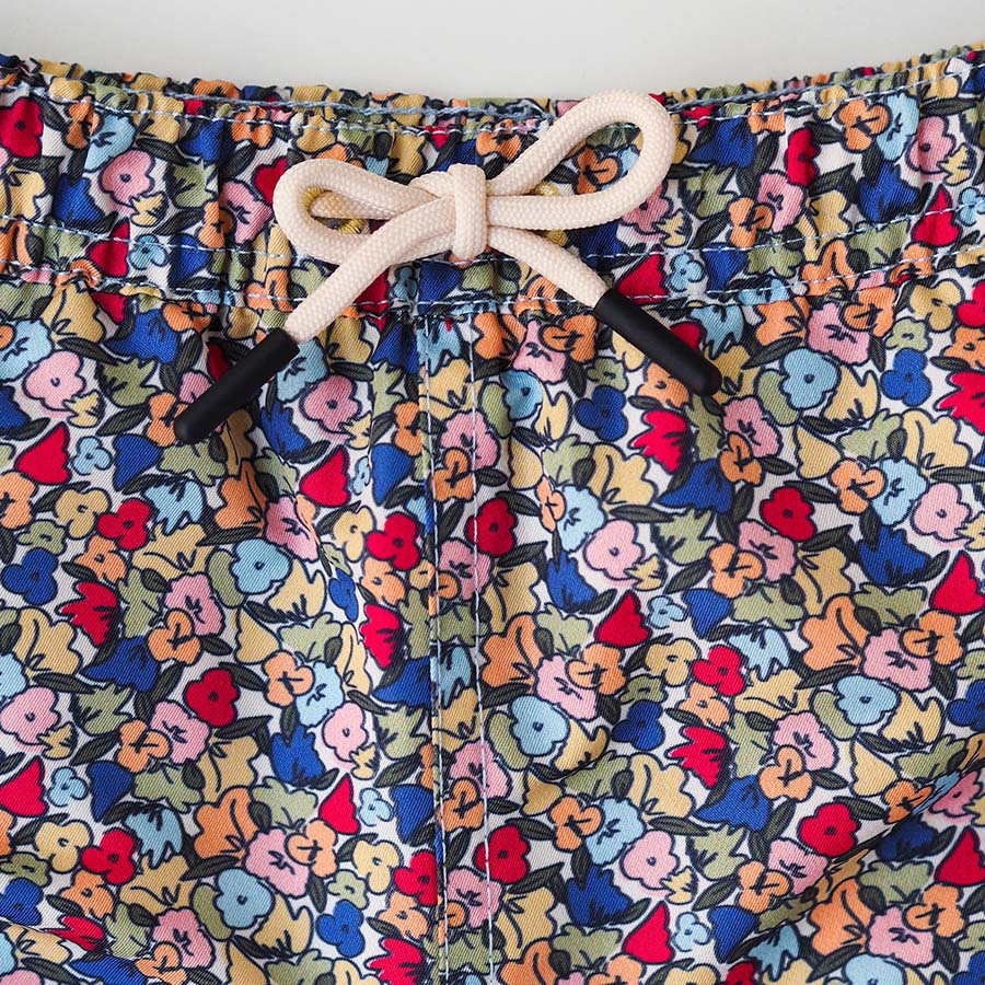 Jungs UV Badeshort Valencia - mehrfarbige Blumen