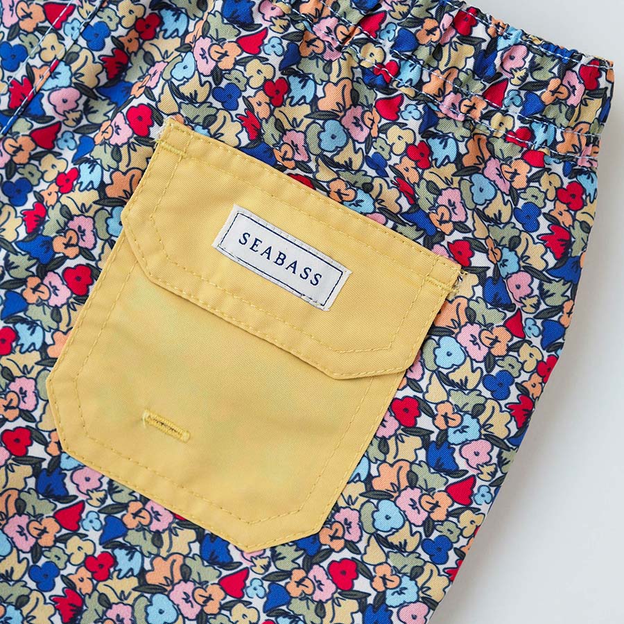 Jungs UV Badeshort Valencia - mehrfarbige Blumen