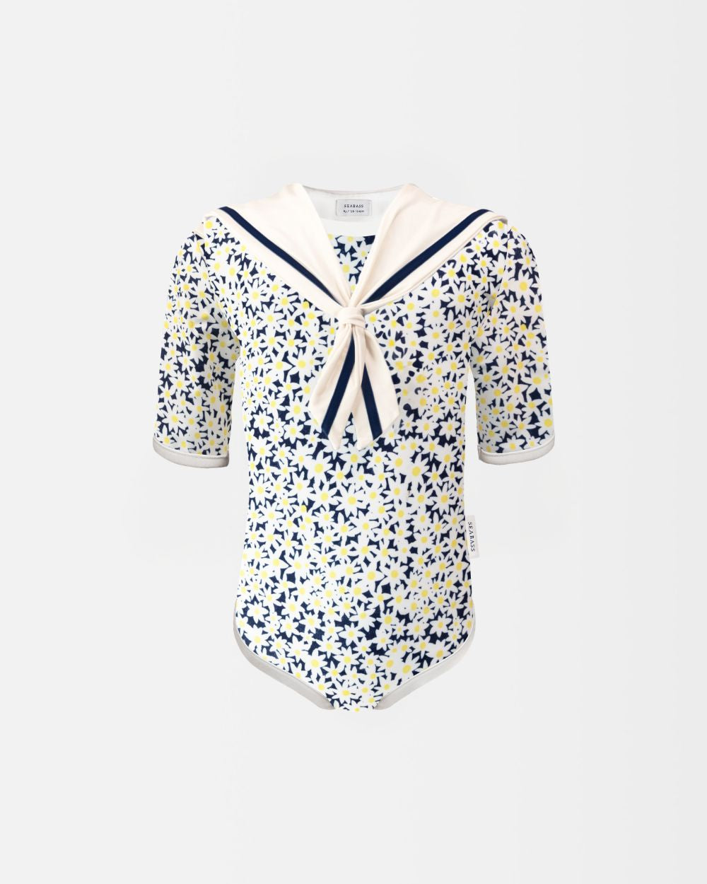 Mädchen UV-Badeanzug Sailor Palermo - dunkelblau daisy