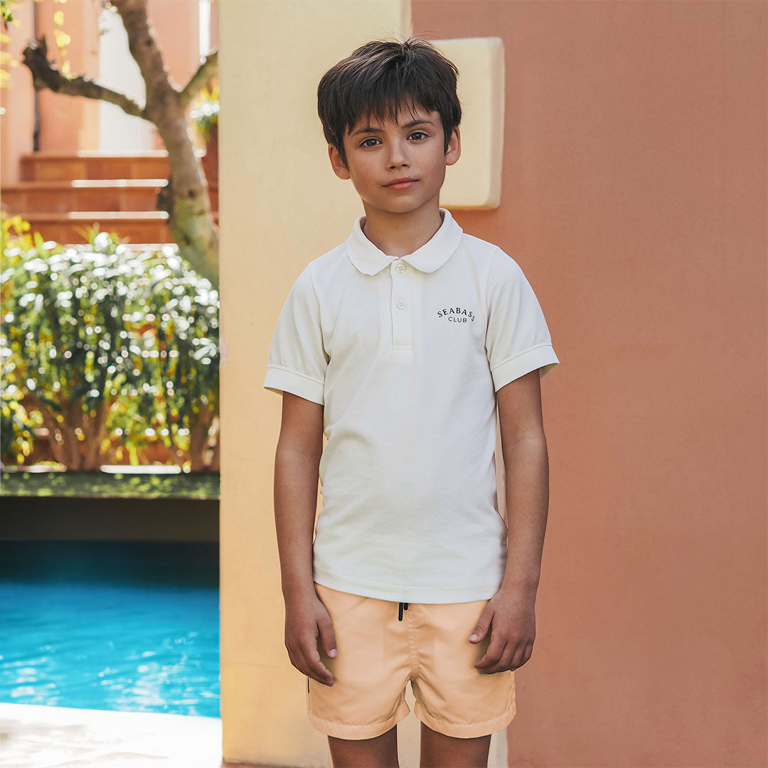 Jungs UV Polo Shirt Weiß