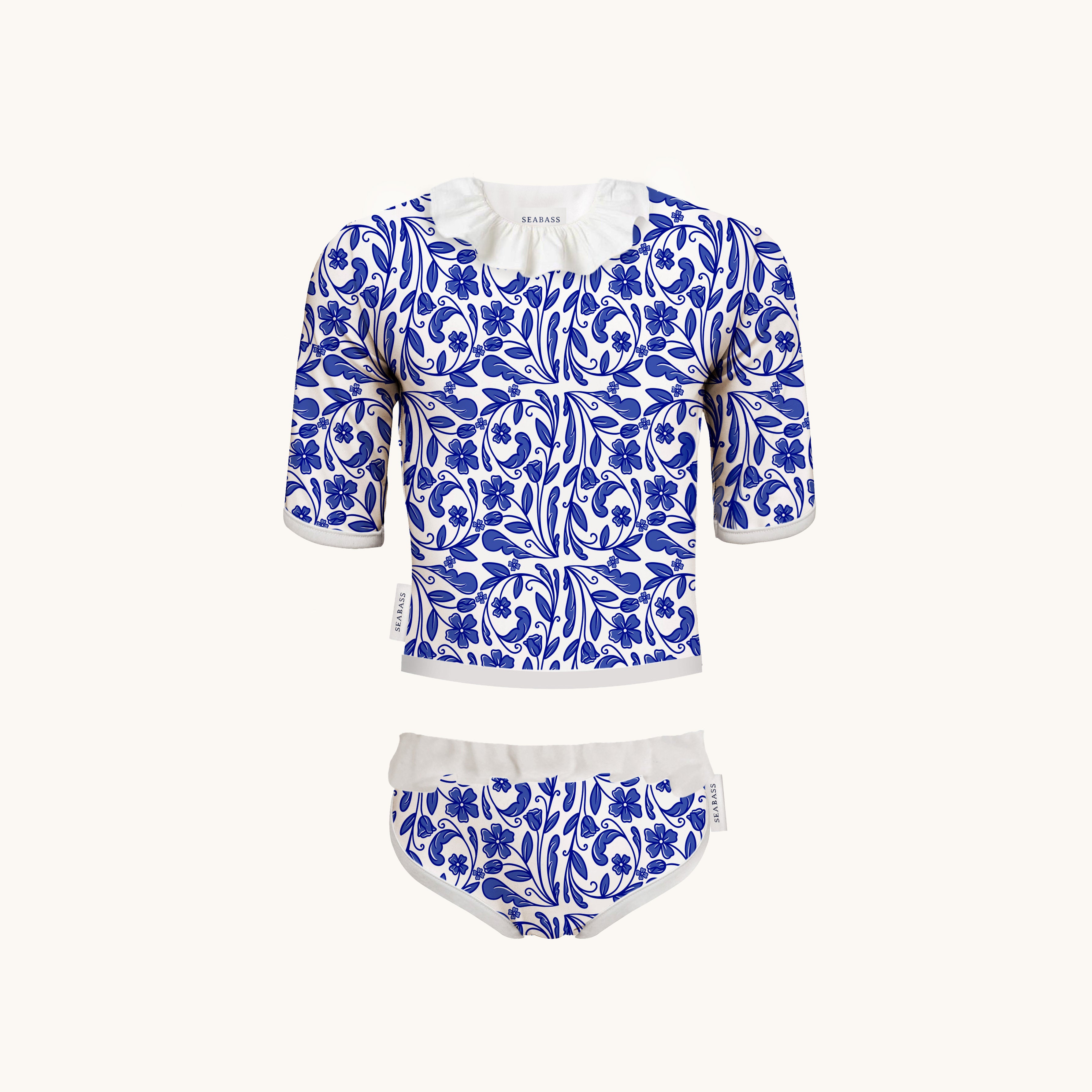 UV-Badeanzug für Mädchen Coco Sydney - vanille