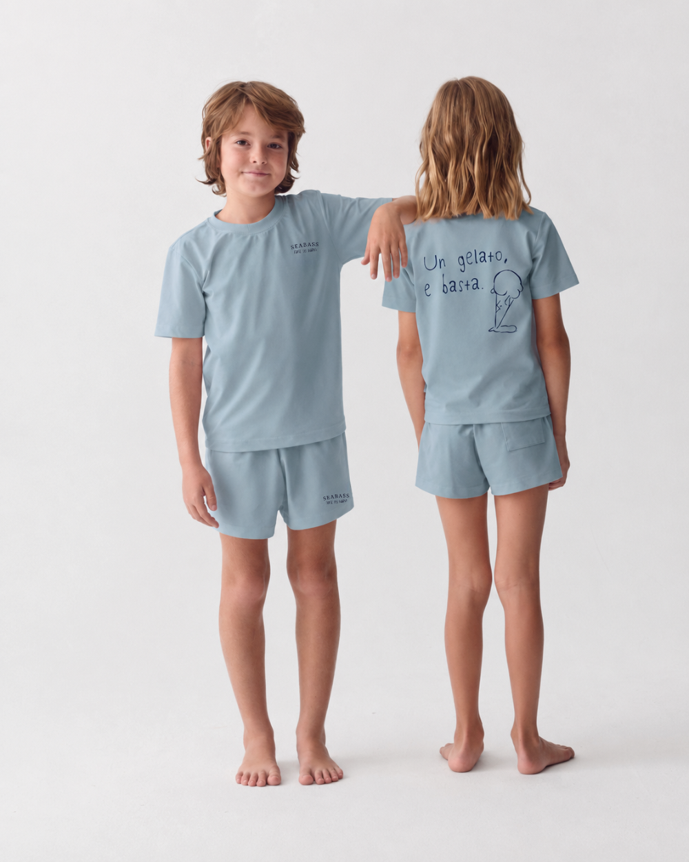 Kinder-T-Shirt Rayas Grün