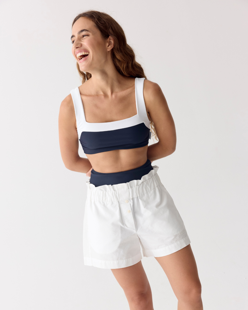 Damen UV-Shorts Soleil Bright White