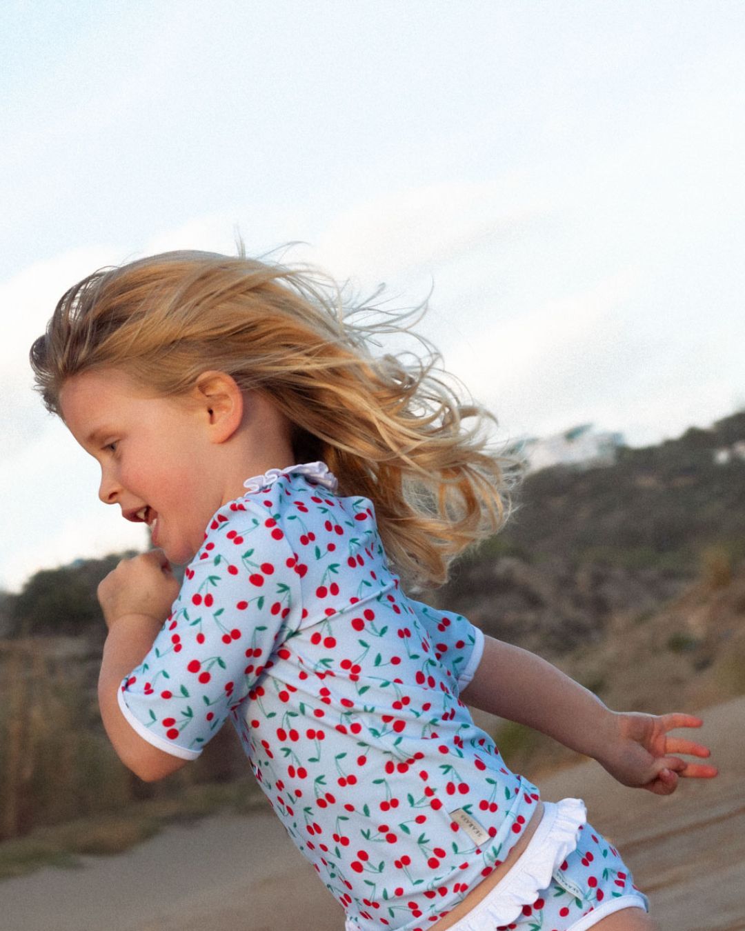 Mädchen UV Zweiteiler Badeanzug Ruffle Picota