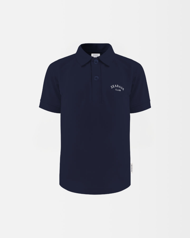 Kinder-Poloshirt mit UV-Schutz, Marineblau