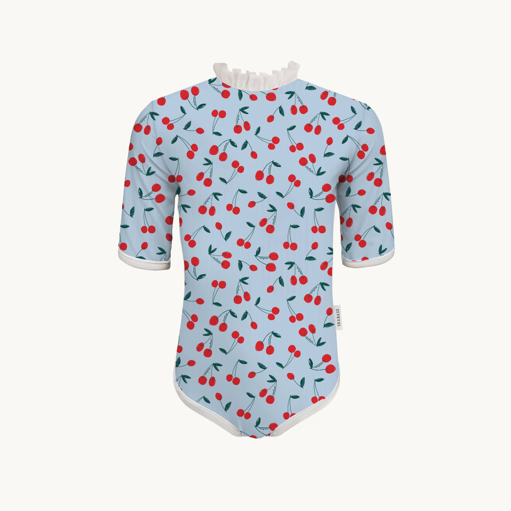 UV-Badeanzug für Mädchen Coco Sydney - vanille