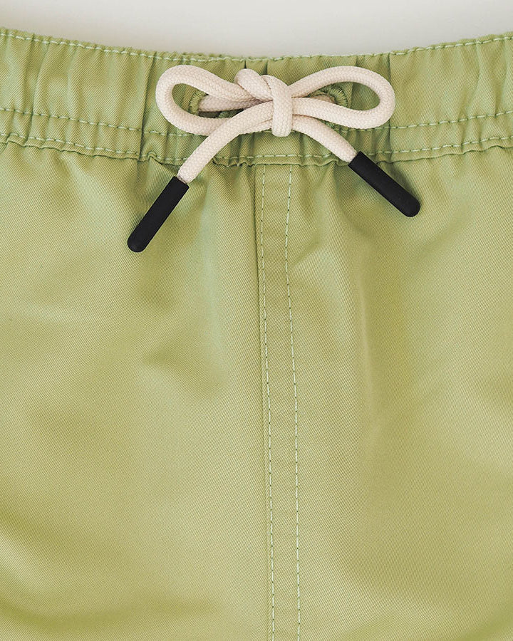 Jungs UV Badeshort Pistazie Grün - einfarbig