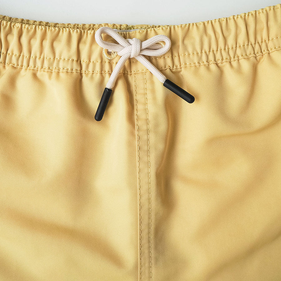 Jungs UV Badeshort Weiches Gelb - einfarbig