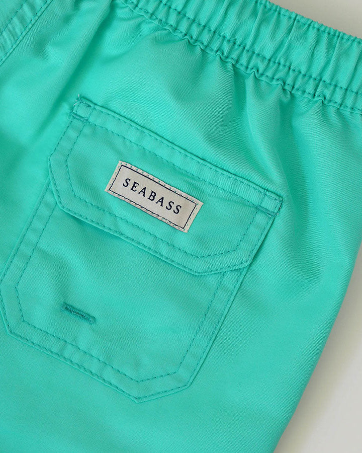 Männer UV Badeshort Mintgrün - einfarbig