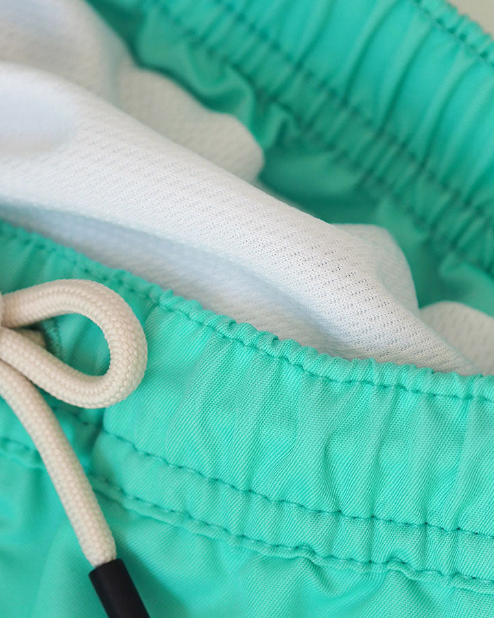 Männer UV Badeshort Mintgrün - einfarbig