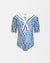 Mädchen UV Badeanzug Sailor Positano - blau