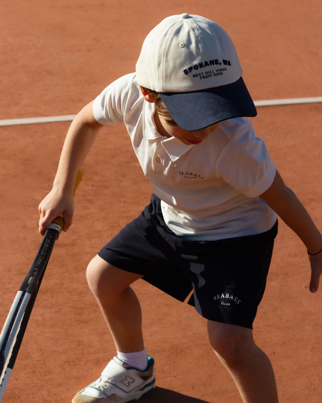Kinder-Poloshirt mit UV-Schutz, Weiß